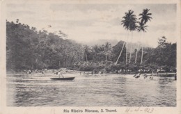 POSTCARD PORTUGAL - OLD COLONY - SÃO TOMÉ E  PRINCIPE - RIO RIBEIRO AFONSO  , S. THOMÉ - Sao Tome Et Principe