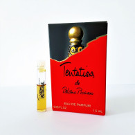 échantillons De Parfum  Tubes  TENTATIONS  De PALOMA PICASSO   EDP 1.5  Ml - Echantillons (tubes Sur Carte)