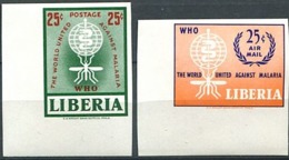 LIBERIA Insectes, Insecte. Yvert N° 380+PA 133  NON DENTELE ** MNH. Éradication Du Paludisme, Malaria. - Other & Unclassified