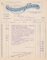 69 LYON  FACTURE 1948  Garage De La SOIERIE  Rue Des Capucins Agence Delaunay    X51 Rhône - Cars