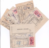 Lot De 6 Récépissés Avec Fiscaux Entre 1932 Et 1940 - Cartas & Documentos