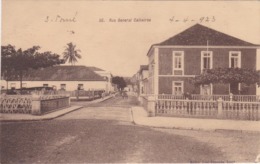 POSTCARD PORTUGAL - OLD COLONY - SÃO TOMÉ E  PRINCIPE - RUA GENERAL CALHEIROS   , S. THOMÉ - Sao Tome Et Principe