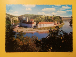 CARTOLINA POSTCARD GERMANIA DEUTSCHE 1975 KLOSTER WELTENBURG KELHEIM BOLLO INCIDENTI OBLITERE' POSTKARTEN - Kelheim