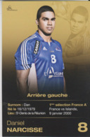 HANDBALL CP DANIEL NARCISSE EQUIPE DE FRANCE - Pallamano