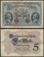 GERMANY - 5 Mark 1914 P# 47c Europe Banknote - Edelweiss Coins - 5 Mark