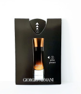 échantillons Parfum  ARMANI CODE De GIORGIO ARMANI - Perfume Samples (testers)