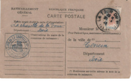 LA TOUR Du PIN Carte De Ravitaillement Général  Mairie De La Chapelle De La Tour - Lettres & Documents