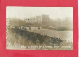 Carte Photo  Abîmée -  Remise Du Drapeau Par Le Maréchal Pétain -  Metz 7.1.1919 - Metz