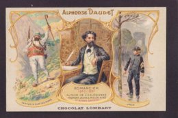 CPA écrivain Publicité Chocolat Lombart Publicitaire Réclame Non Circulé Alphonse Daudet Tartarin De Tarascon - Writers