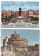 ITALIE . ITALIA . ROME . ROMA . " CASTEL S. ANGELO " & " PIAZZA VENEZIA " . 2 CPM - Réf. N°23265 - - Colecciones & Lotes