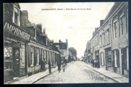 Cpa Du 59  Hondshoote Rue Neuve Et Rue Du Nord   LZ85 - Hondshoote