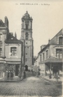 CARTE POSTALE ORIGINALE ANCIENNE : AIRE SUR LA LYS LE BEFFROI  ANIMEE PAS DE CALAIS (62) - Aire Sur La Lys