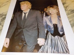 PHOTO JOHNNY HALLYDAY ET NATHALE BAYE 1982 - Non Classés