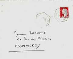 LORRY Les METZ Moselle Lettre 25c Decaris Yv 1263 Ob 1962 Hexagone Pointillé Agence Postale Lautier F7 - Brieven En Documenten