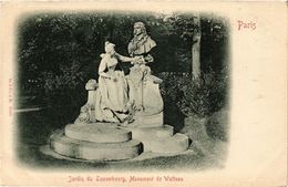 CPA Paris 6e Paris-Jardin Du Luxembourg, Monument De Watteau (312361) - Statues