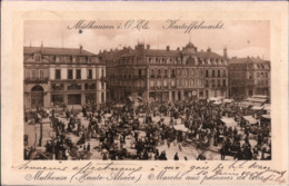 ! [68] Ansichtskarte, Carte Postale, 1907, Mülhausen Im Elsaß, Mulhouse, Kartoffelmarkt - Mulhouse