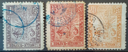 MADAGASCAR 1903 - Canceled - YT 63, 68, 69 - 1c 15c 20c - Used Stamps