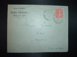 LETTRE TP SEMEUSE 50c OBL.29-12 29 ETRECHY SEINE ET OISE (91 ESSONNE) FERME ET DISTILLERIE ALFRED LEREBOUR VILLENEUVE SU - Other & Unclassified