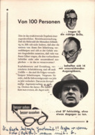 !  Alte Ansichtskarte, Brillen, Augenarzt, Eye Wear, Des Lunettes, 1953 - Publicidad