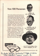 !  Alte Ansichtskarte, Brillen, Augenarzt, Eye Wear, Des Lunettes, 1953 - Werbepostkarten