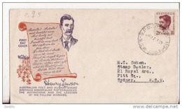 FDC Canada Henry Lawson. - 1952-1960