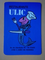 Delcampe - Kal 1- CALENDAR - FISH RESTAURANT, POISSON, PORTUGAL-1988 JOAO DE MADEIRA - Petit Format : 1981-90