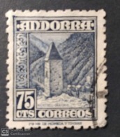 Andorra Edifil 52.1948-53. 75 Cts - Gebruikt
