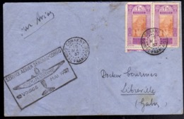 GUINEE FRANCAISE FRENCH GUINEA FRANCESE 1913 1933 15 5 1937 FORD AT KITIM 1.25f LETTER LETTRE COVER PAR AVION - Lettres & Documents