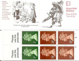 GREAT BRITAIN, FOLDED BOOKLET, 1992, FH25, Punch 3 - Libretti