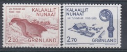 +Greenland 1982. 1000 Years Culture. AFA 138-39. MNH(**) - Neufs