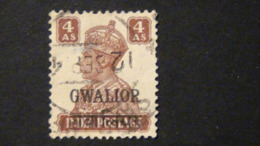 India - Gwalior - 1942 - Mi:IN-GW 109, Sn:IN-GW 108 O - Look Scan - Gwalior