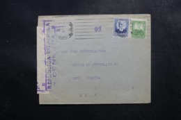 ESPAGNE - Enveloppe De Barcelone Pour La France En 1937 Avec Contrôle Postal - L 47546 - Republicans Censor Marks