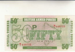 British Armed Forces 50 Fifty New Pence, Special Voucher .uncirculed - Fuerzas Armadas Británicas & Recibos Especiales