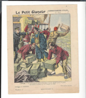 COUVERTURE CAHIER  " Le Petit Glaneur " 5 Pièces Chine Opium - Feux D'Artifice - Charbon De Bois - Fleurs - Scaphandre - Other & Unclassified
