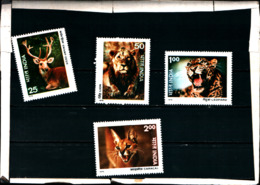 90939) INDIA LOTTO DI FRANCOBOLLI -1976 - FAUNA ANIMALI SELVAGGI- MNH** - Unused Stamps