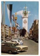 Straubing An Der Donau - Theresienplatz Mit Stadtturm - Straubing