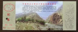 Ancient Apollo Painting,CN 03 Helanshan Mountain Prehistory Rock Carving Scenic Spot Ticket PSC,perforated Used - Archäologie