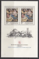 1988 Czechoslovakia Art Painting Engraving Navratil  Miniature Sheet  MNH - Grabados