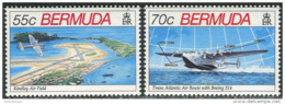 Bermuda 1991. Mi.#603/04 MNH/Luxe. Aviation. Airplanes. Participation In The Second World War. (Ts27) - Bermuda