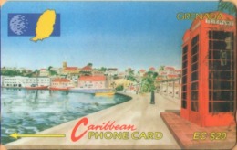 Grenada - GPT, GRE-165A, Carenage St Georges, 165CGRA, 20EC$, Phone Booth, 20.000ex, 1997, Used As Scan - Granada