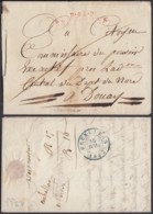 BELGIQUE LETTRE DE St-NICOLAS 14/07/1842 BOITE "Q" DE SINAY  VERS BRUSSEL  (BE) DC-4669 - 1830-1849 (Independent Belgium)