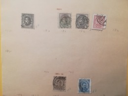 PAGINA PAGE ALBUM PORTOGALLO PORTUGAL 1880 KING LUIS I ATTACCATI PAGE WITH STAMPS COLLEZIONI LOTTO LOTS - Lotes & Colecciones