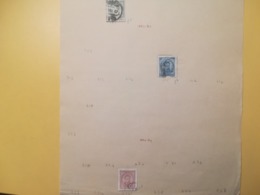 PAGINA PAGE ALBUM PORTOGALLO PORTUGAL 1883 KING LUIS I ATTACCATI PAGE WITH STAMPS COLLEZIONI LOTTO LOTS - Verzamelingen