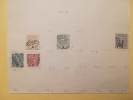 PAGINA PAGE ALBUM PORTOGALLO PORTUGAL 1895 KING LUIS I ATTACCATI PAGE WITH STAMPS COLLEZIONI LOTTO LOTS - Collezioni