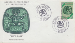 Enveloppe  FDC  1er Jour   NOUVELLE CALEDONIE    Musée  De  NOUMEA   1972 - FDC