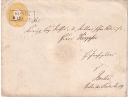 PREUSSEN  ENTIER POSTAL/GANZSACHE/POSTAL STATIONERY LETTRE DE WISSEK - Postal  Stationery