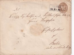 PREUSSEN  ENTIER POSTAL/GANZSACHE/POSTAL STATIONERY LETTRE DE WISSEK - Postwaardestukken