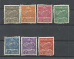 BRASIL  YVERT  COMPAÑIA  CONDOR  1/7      MNH  **  ,  EXCEPTO   1  MH  * - Airmail (Private Companies)