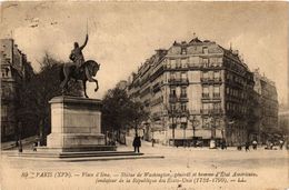 CPA PARIS 16e-Place D'Iéna-Statue De Washington (325274) - Statues