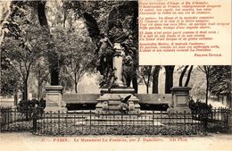 CPA PARIS 16e-Le Monument La Fontaine (325586) - Statues